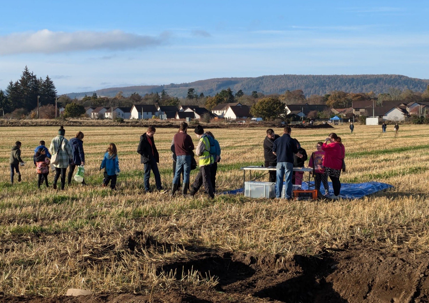 Community Archaelogy event at the smiddy field